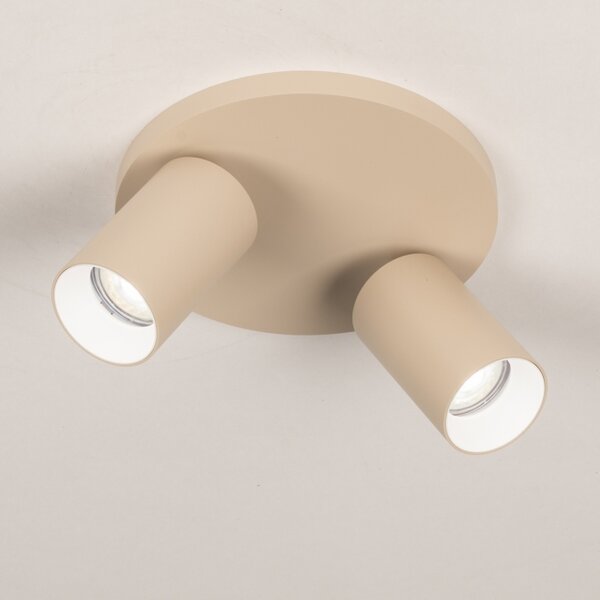 Stropní bodové svítidlo Average Spot Taupe 2 Round (LMD)