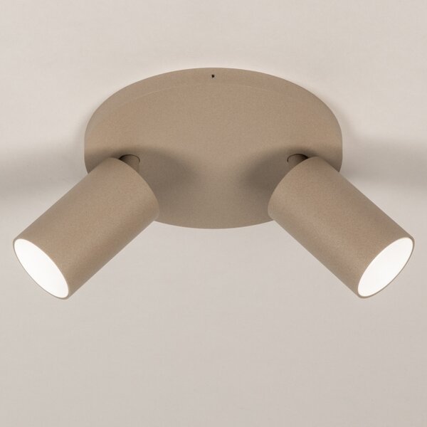 Stropní bodové svítidlo Average Spot Dark Taupe 2 Round (LMD)