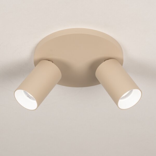 Stropní bodové svítidlo Average Spot Taupe 2 Round (LMD)