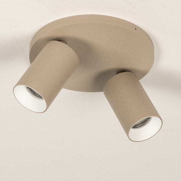 Stropní bodové svítidlo Average Spot Dark Taupe 2 Round (LMD)