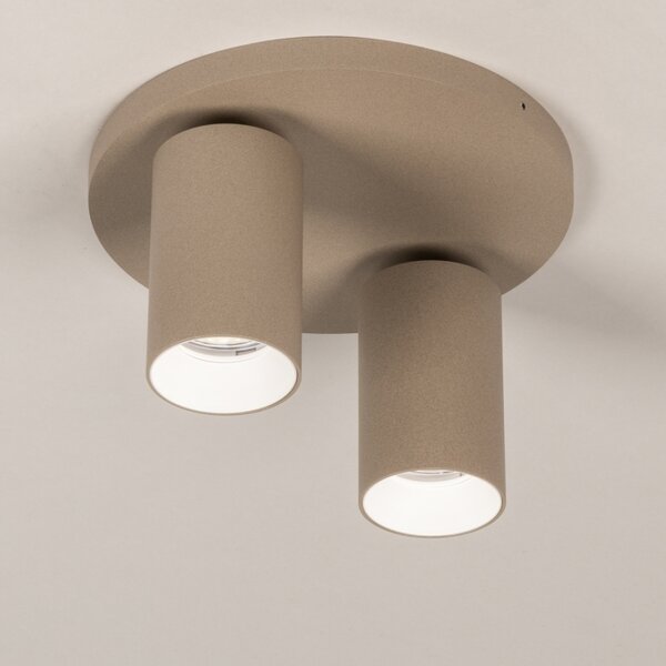 Stropní bodové svítidlo Average Spot Dark Taupe 2 Round (LMD)