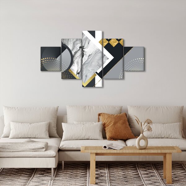 Obraz - Texturoavná koláž (125x70 cm)