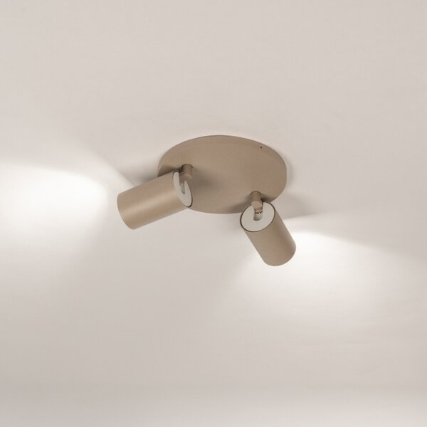 Stropní bodové svítidlo Average Spot Dark Taupe 2 Round (LMD)