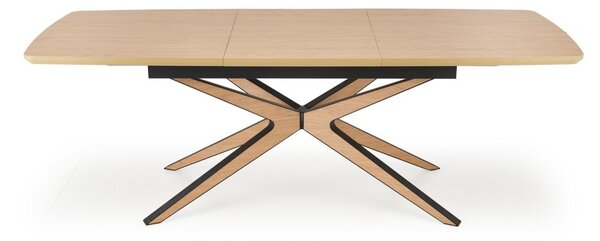 Halmar Rozkládací jídelní stůl JAMES 160(220)x90 přírodní/černá
