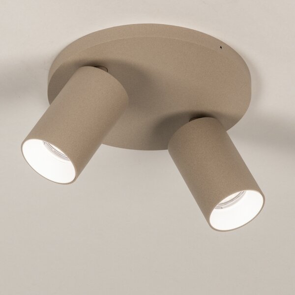 Stropní bodové svítidlo Average Spot Dark Taupe 2 Round (LMD)