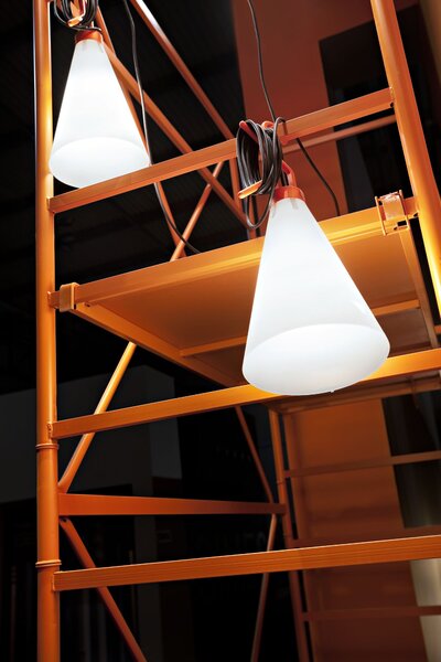 Flos F3780002 Mayday, oranžové přenosné svítidlo, 1x60W E27, výška 53cm