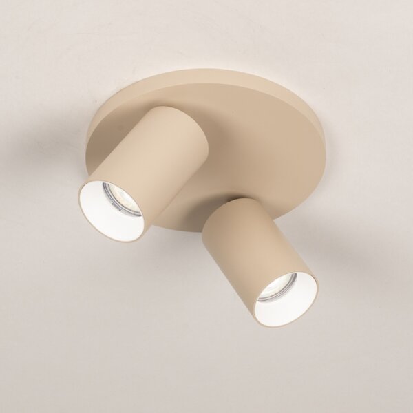 Stropní bodové svítidlo Average Spot Taupe 2 Round (LMD)