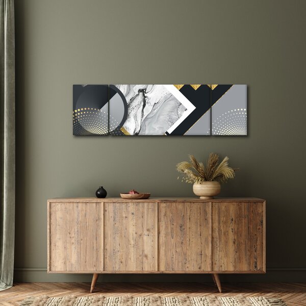 Obraz - Texturoavná koláž (170x50 cm)