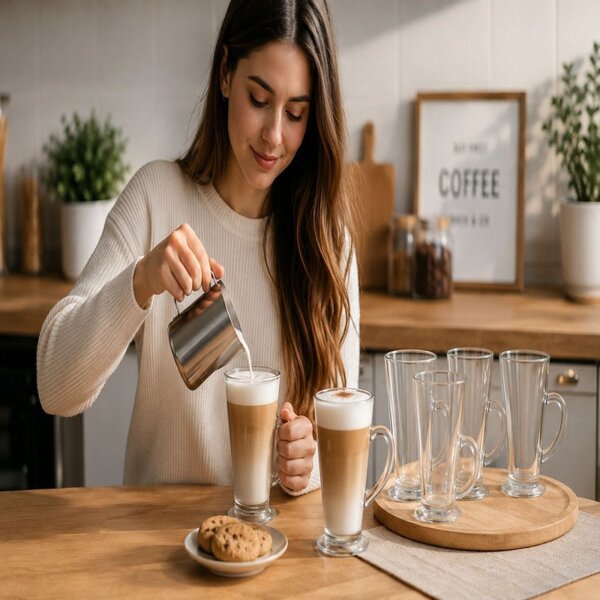 Sklenice na latte 280 ml SPRINGOS HA7496 6ks