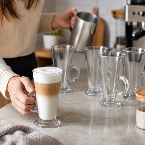 Sklenice na latte 280 ml SPRINGOS HA7496 6ks