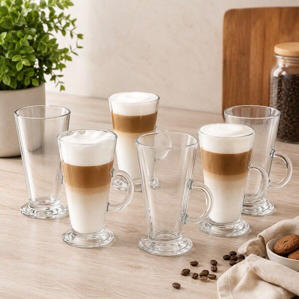Sklenice na latte 280 ml SPRINGOS HA7496 6ks