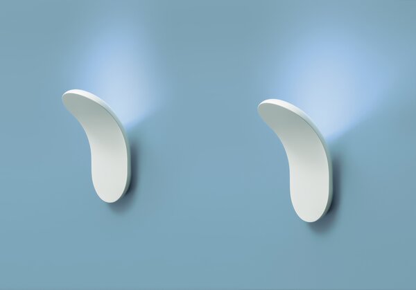 Axolight Lik, nástěnné svítidlo pro nepřímé osvětlení, 16W LED 3000K stmívatelné, bílá, výška 17,8cm