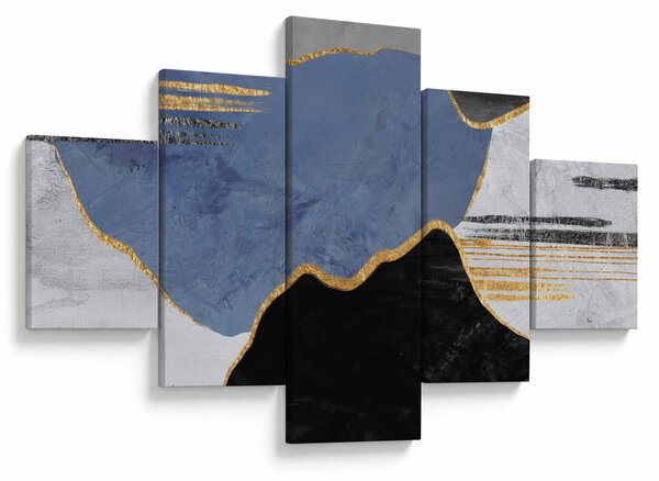 Obraz - Texturované tvary (125x70 cm)