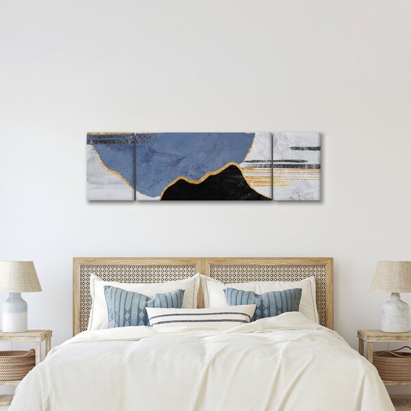Obraz - Texturované tvary (170x50 cm)