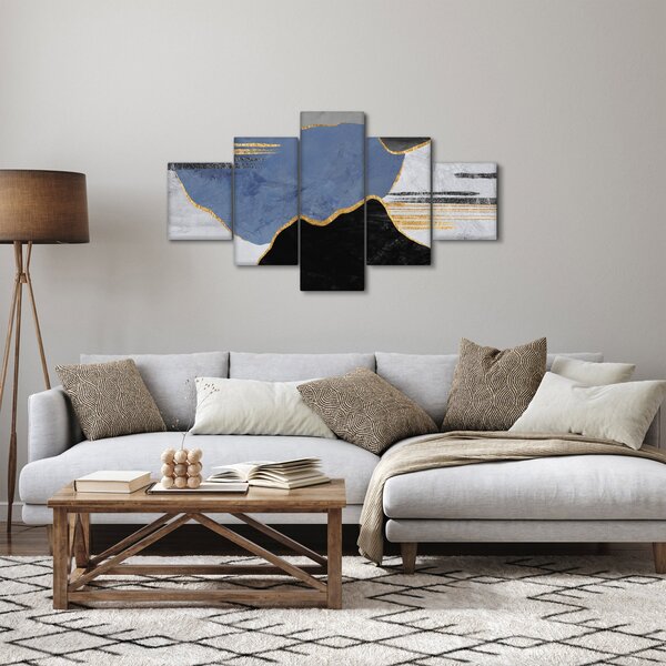 Obraz - Texturované tvary (125x70 cm)
