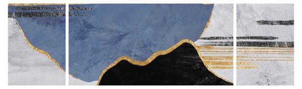 Obraz - Texturované tvary (170x50 cm)