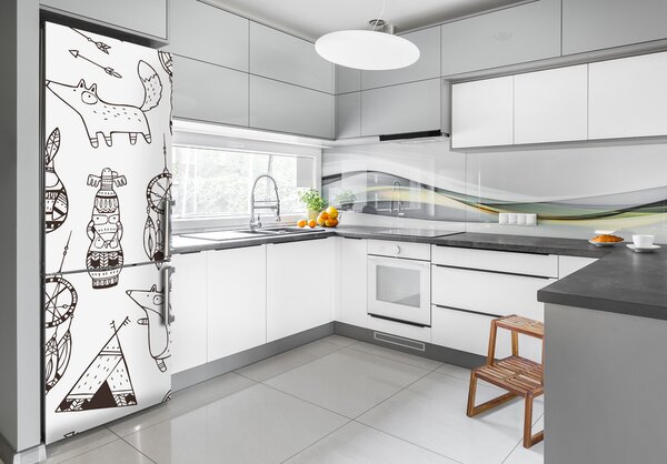 Nálepka fototapeta lednička Indiánské pozadí FridgeStick-70x190-f-125522671