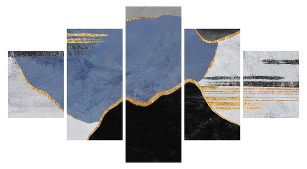 Obraz - Texturované tvary (125x70 cm)