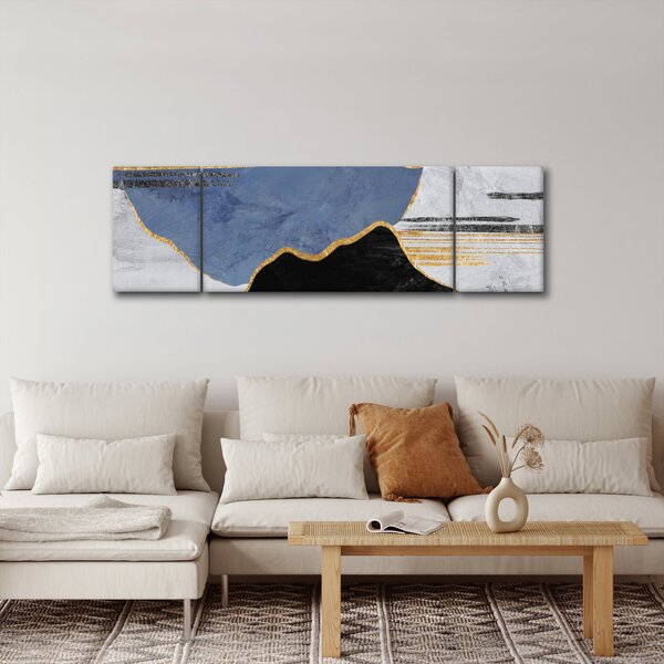 Obraz - Texturované tvary (170x50 cm)