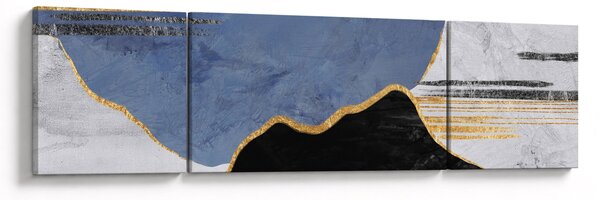 Obraz - Texturované tvary (170x50 cm)