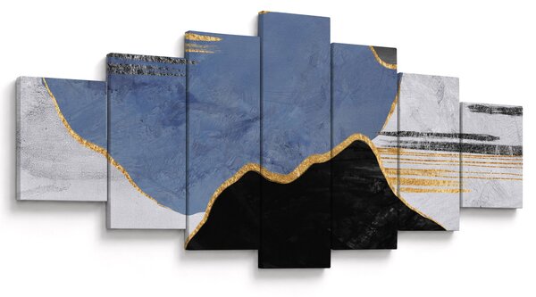 Obraz - Texturované tvary (210x100 cm)