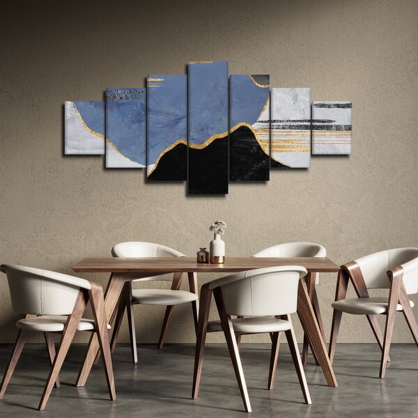 Obraz - Texturované tvary (210x100 cm)