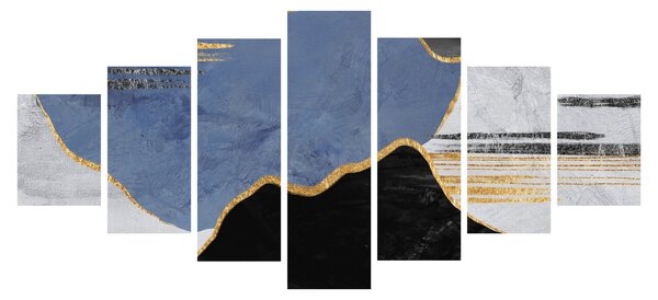 Obraz - Texturované tvary (210x100 cm)