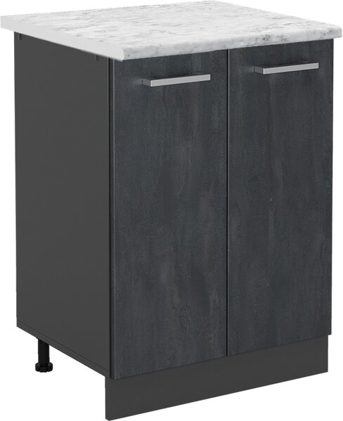Spodní skříňka kuchyňské linky Vicco R-Line Černý beton 60 cm PD Mramor, Model 47473