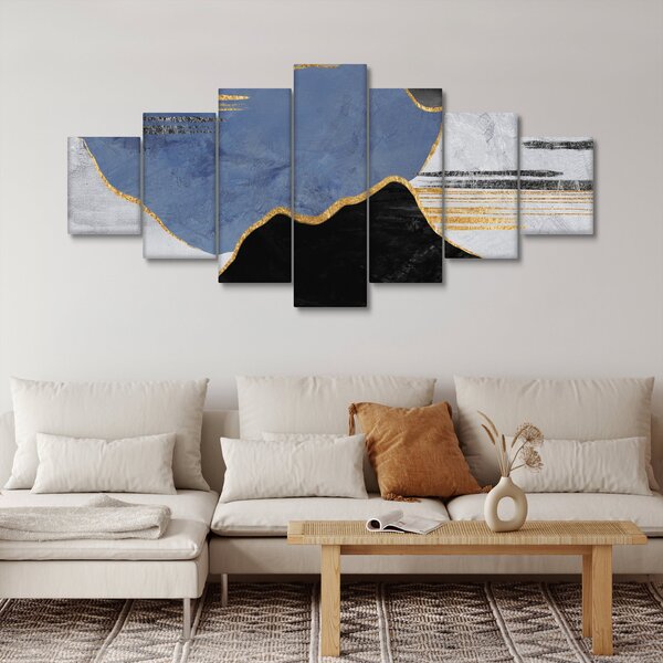 Obraz - Texturované tvary (210x100 cm)