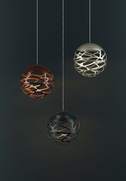 Lodes 14711 2027 Kelly Cluster, závěsné svítidlo, 1x7W LED 2700K stmívatelné, černá, prům. 18cm
