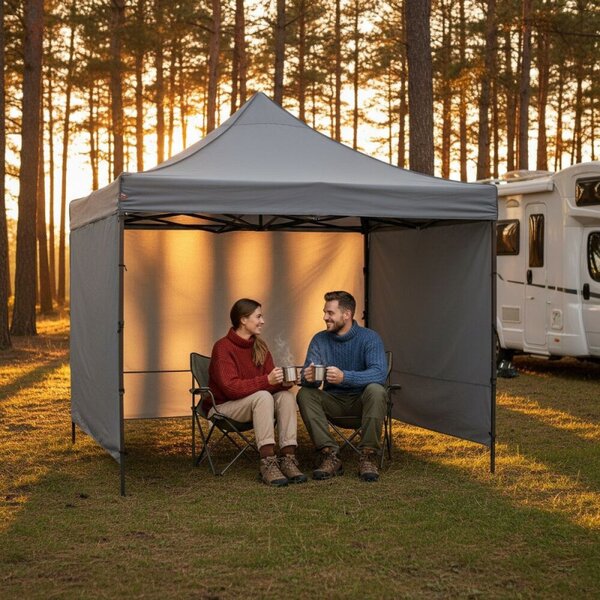 Párty stan 3x3 m SPRINGOS GP0003 šedý