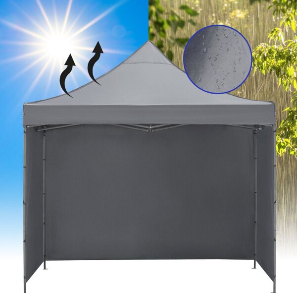 Párty stan 3x3 m SPRINGOS GP0003 šedý