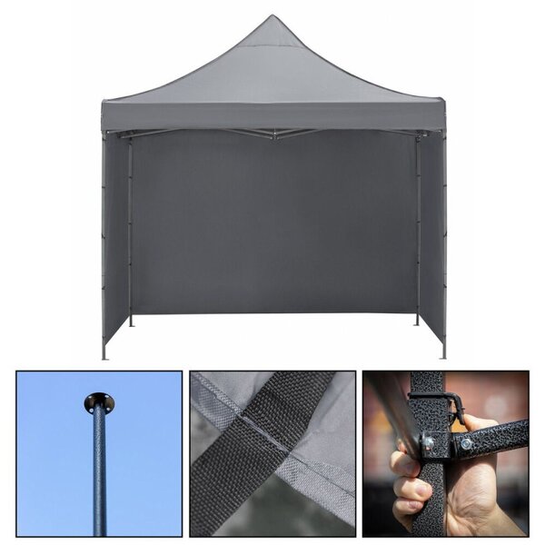 Párty stan 3x3 m SPRINGOS GP0003 šedý