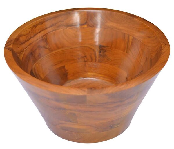Umývadlo masivní teak Φ40 x 20 cm 326161