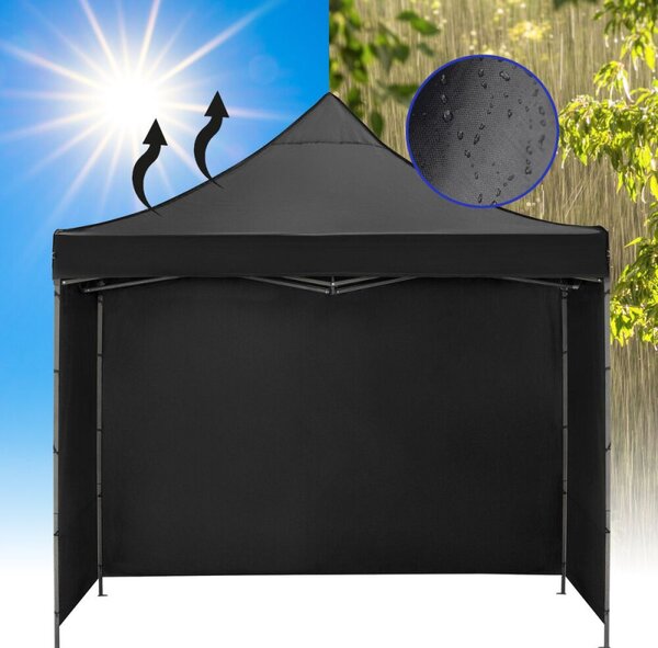 Párty stan 3x3 m SPRINGOS GP0004 černý
