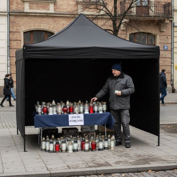 Párty stan 3x3 m SPRINGOS GP0004 černý