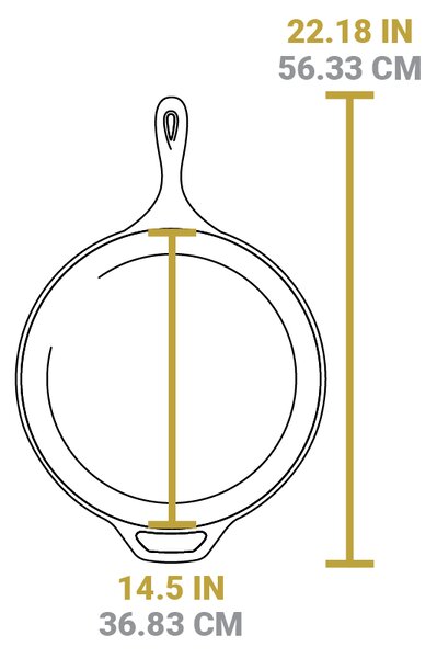 Litinová pánev Lodge 38 cm