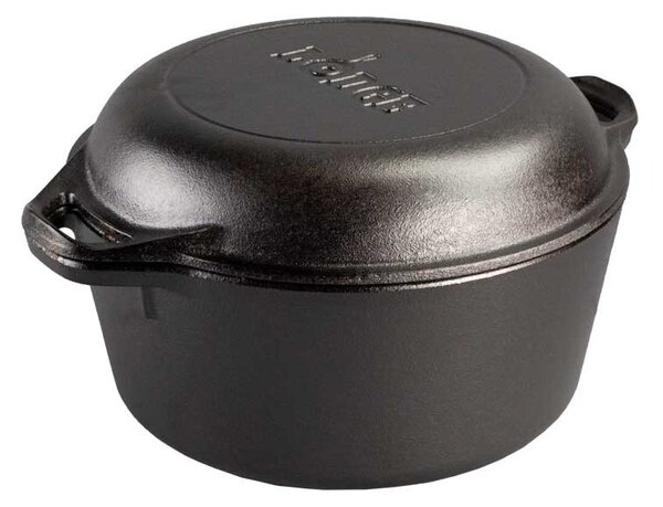 Litinový combo hrnec Double Dutch Oven Lodge 4,7 l