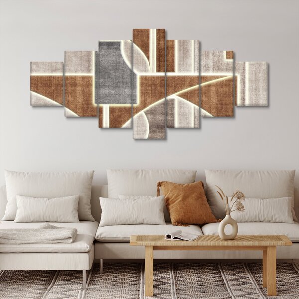 Obraz - Tvary (210x100 cm)