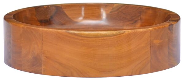 Umyvadlo masivní teak Φ40 x 10 cm 326159