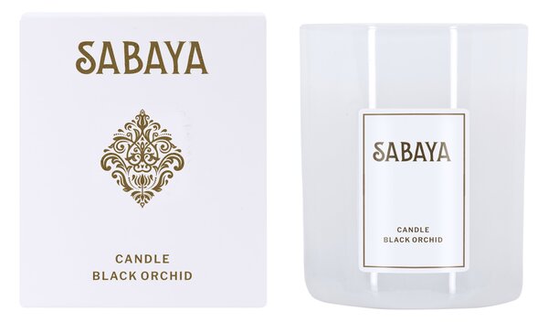 SABAYA Vonná sójová svíčka Černá orchidej, 175 g