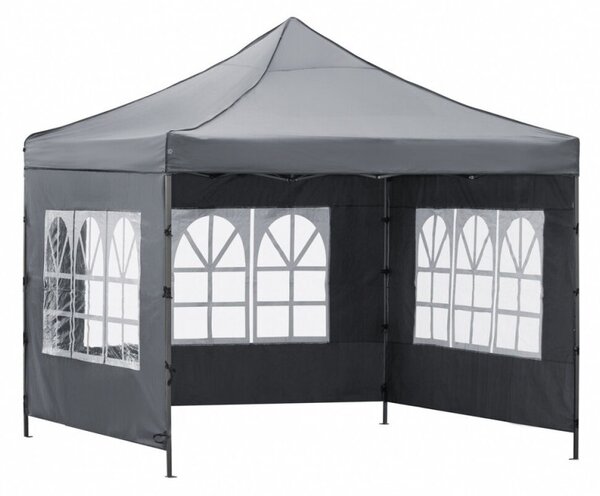 Párty stan 3x3 m SPRINGOS GP0005 tmavě šedý