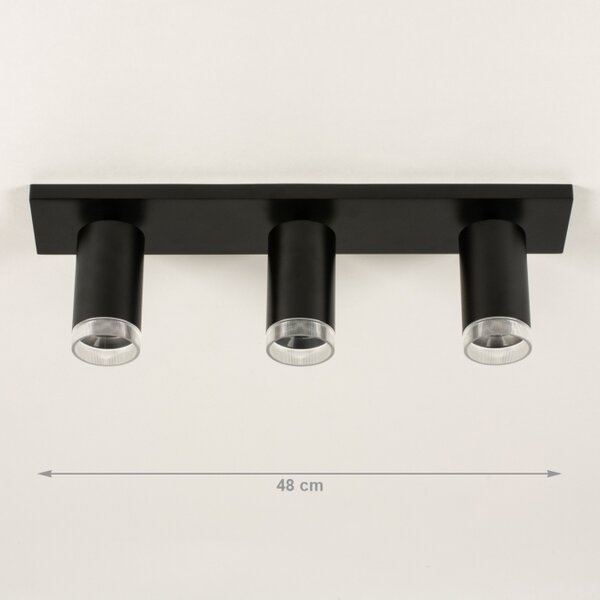 Stropní bodové svítidlo Average Spot Black III Glass (LMD)