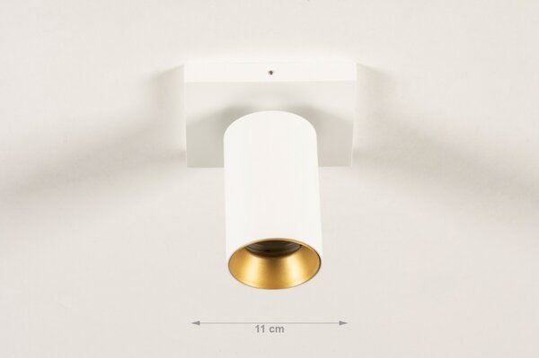 Stropní bodové svítidlo Average Spot White and Gold I (LMD)