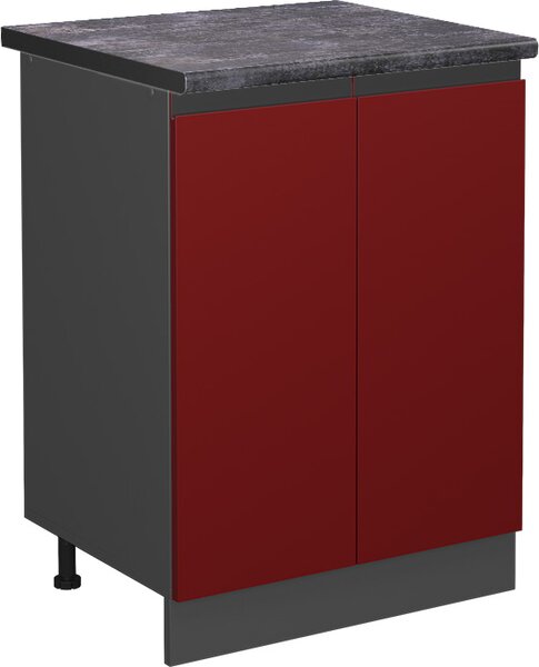 Spodní skříňka kuchyňské linky Vicco R-Line Červená 60 cm , PD Antracit, Model 45452