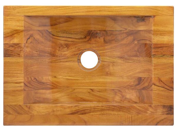 Umyvadlo masivní teak 50 x 35 x 10 cm 326163