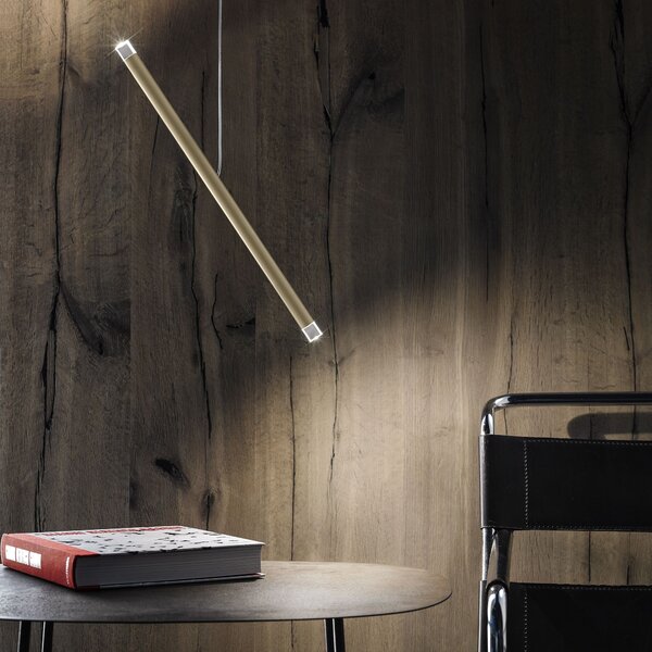 Lodes 15825 4520 A-tube Nano Duo, champagne, závěsné svítidlo, 2x1W LED 2700K, 50cm