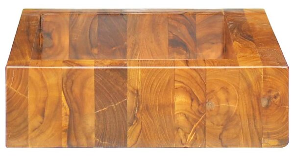 Umyvadlo masivní teak 50 x 35 x 10 cm 326163
