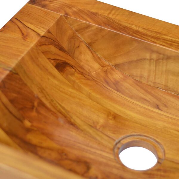 Umyvadlo masivní teak 50 x 35 x 10 cm 326163