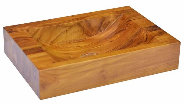 Umyvadlo masivní teak 50 x 35 x 10 cm 326163